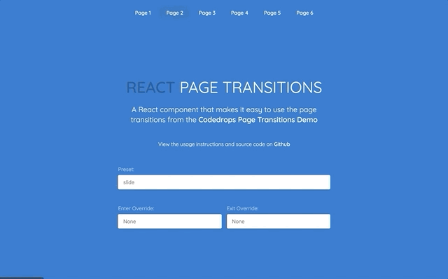 React Page Transition